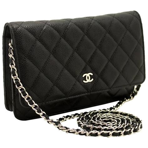 black chanel chain bag|black chanel cross body bag.